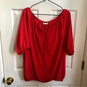 Red orange old navy top
